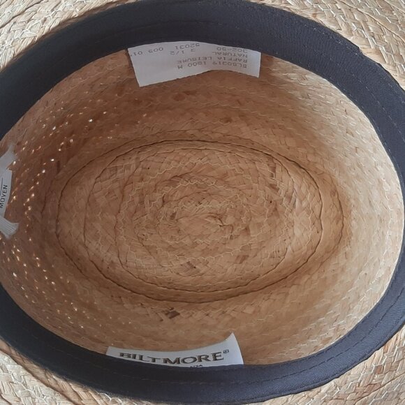 Biltmore Raffia Leisure Natural Hat Medium - Picture 4 of 6